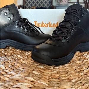 Timberland Men's Black Leather Boots